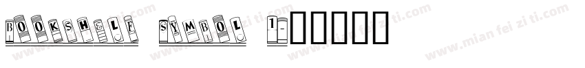 Bookshelf Symbol 1字体转换